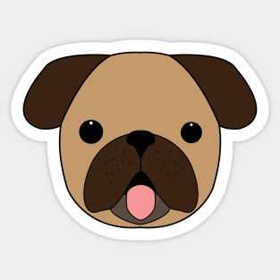 LOVE FOR PUGS Sticker